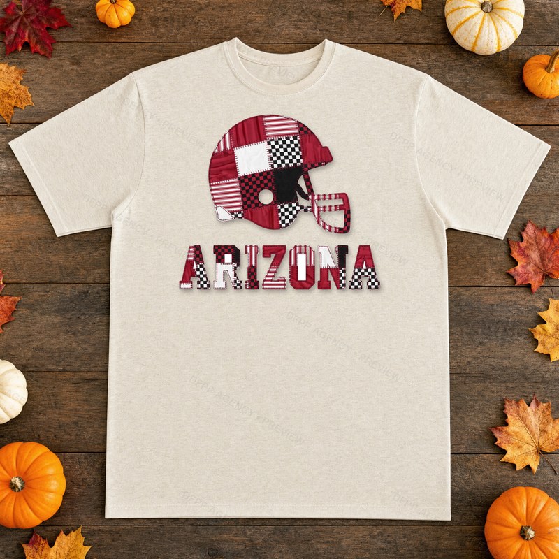 Arizona Vintage Crest Patchwork T-Shirt