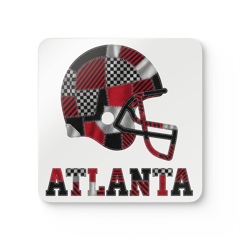 Atlanta Vintage Crest Patchwork Coaster