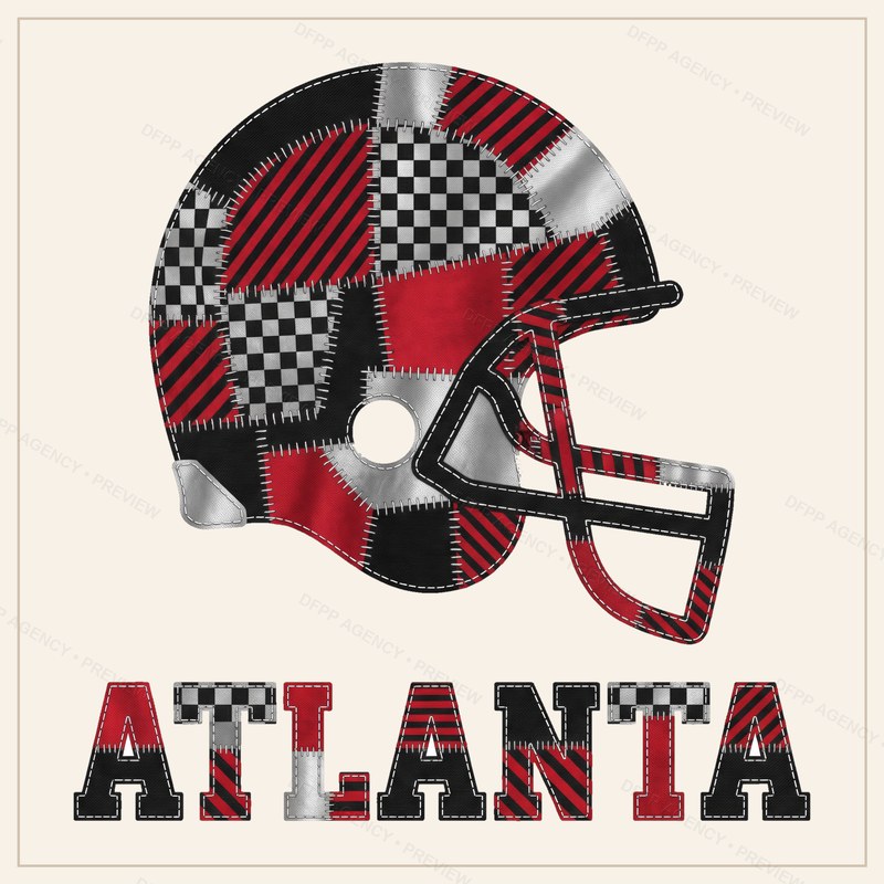 Atlanta Vintage Crest Patchwork Digital Download