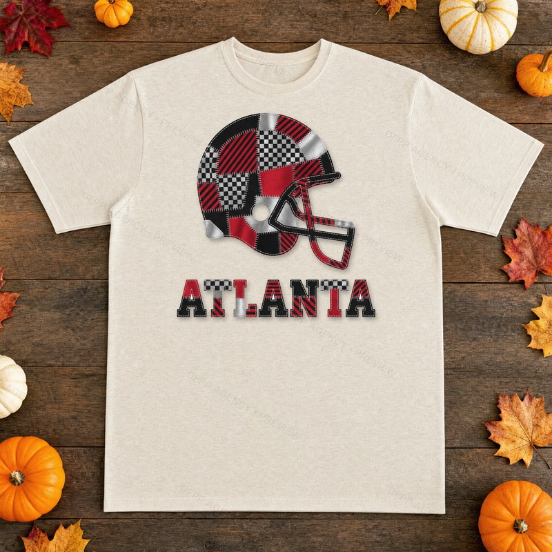 Atlanta Vintage Crest Patchwork T-Shirt
