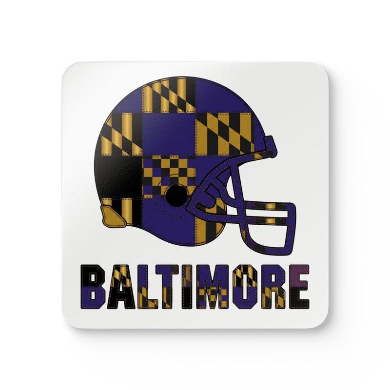 Baltimore Vintage Crest Patchwork Coaster