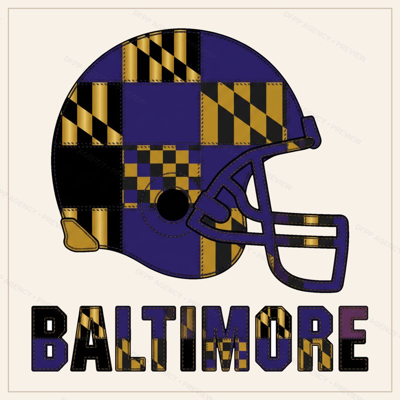 Baltimore Vintage Crest Patchwork Digital Download