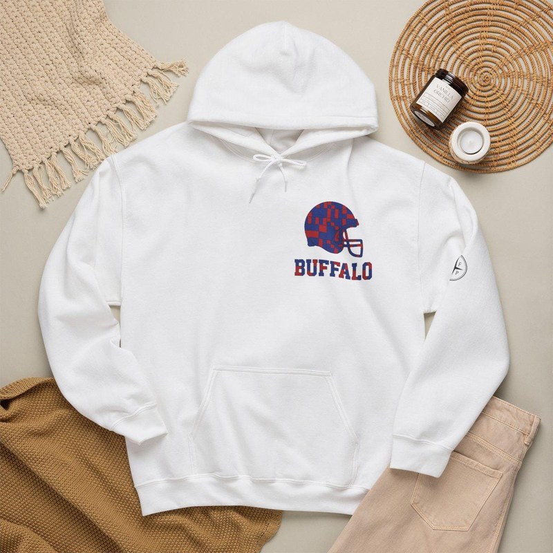 Buffalo Vintage Crest Patchwork Hoodie