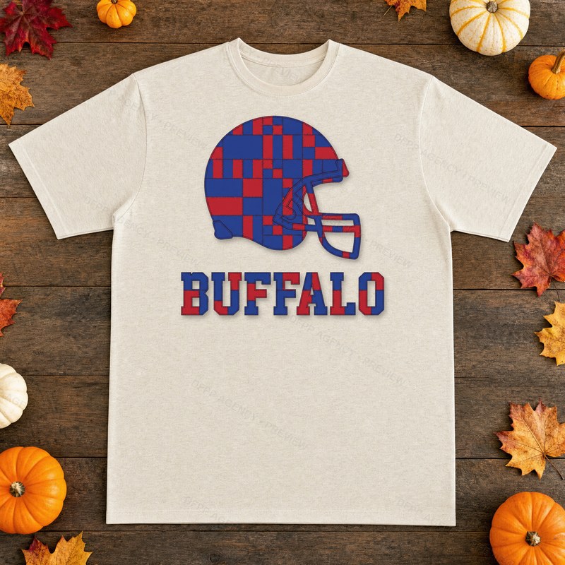 Buffalo Vintage Crest Patchwork T-Shirt