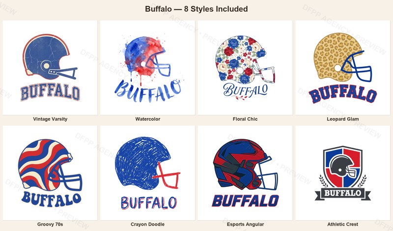 Buffalo Vintage Crest Sport-Style Digital Bundle
