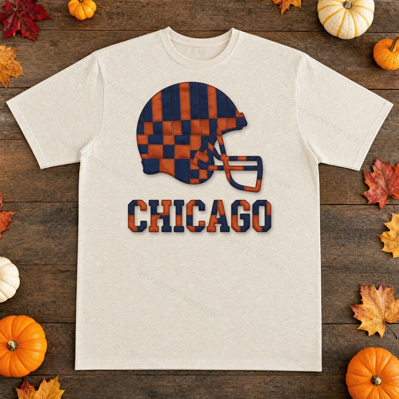 Chicago Vintage Crest Patchwork T-Shirt