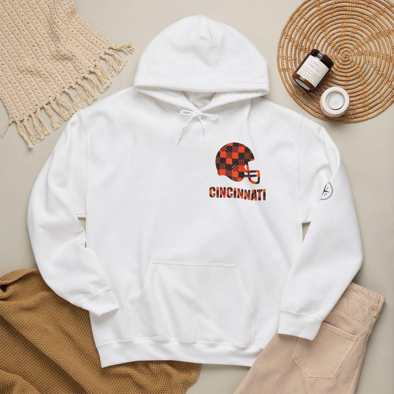 Cincinnati Vintage Crest Patchwork Hoodie