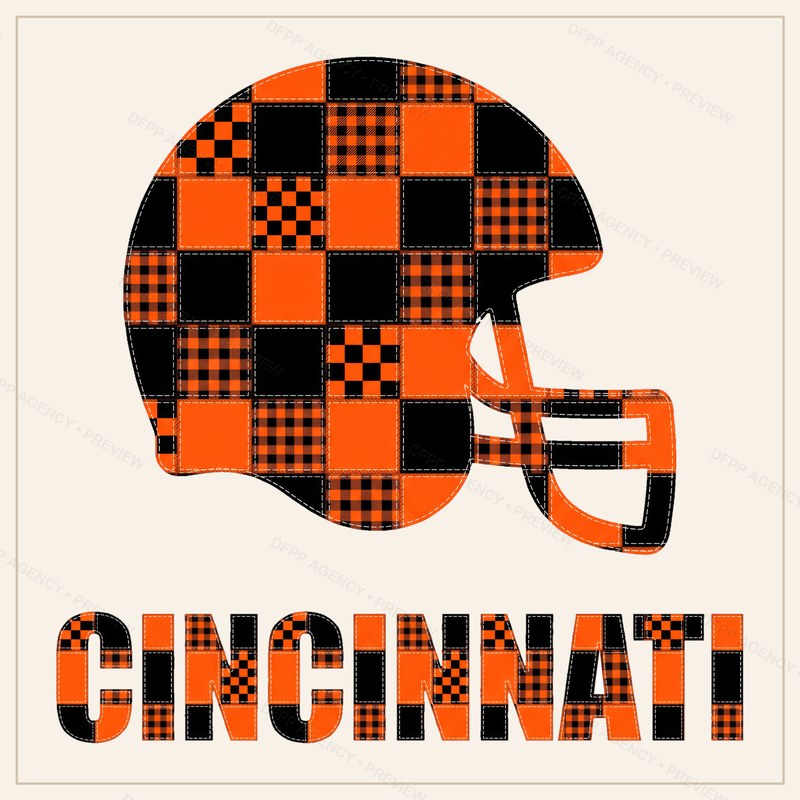 Cincinnati Vintage Crest Patchwork Digital Download