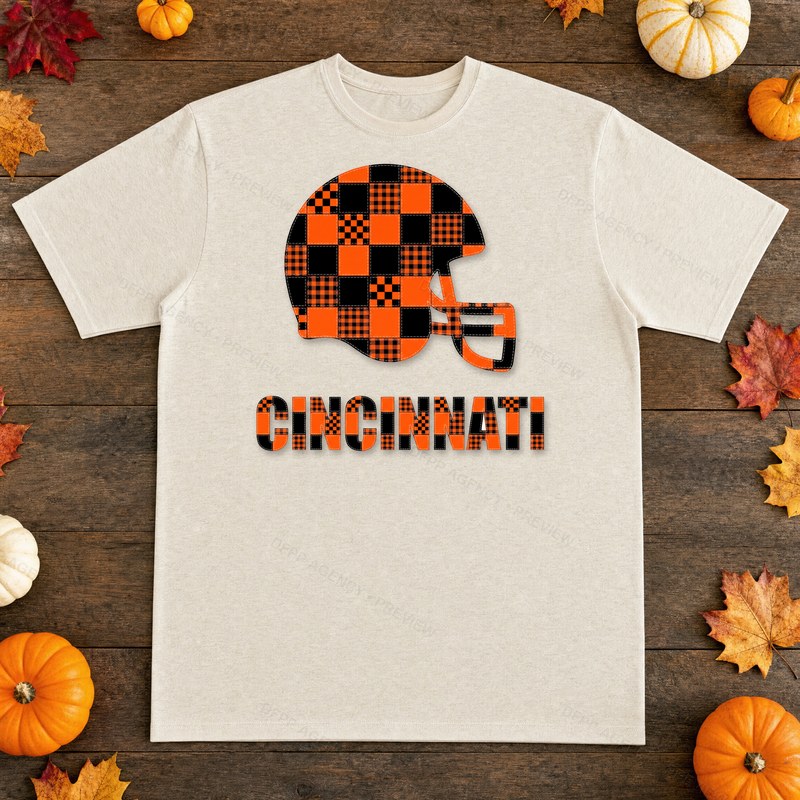 Cincinnati Vintage Crest Patchwork T-Shirt
