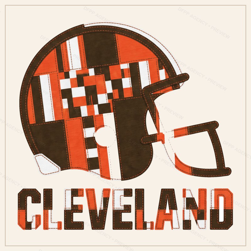 Cleveland Vintage Crest Patchwork Digital Download
