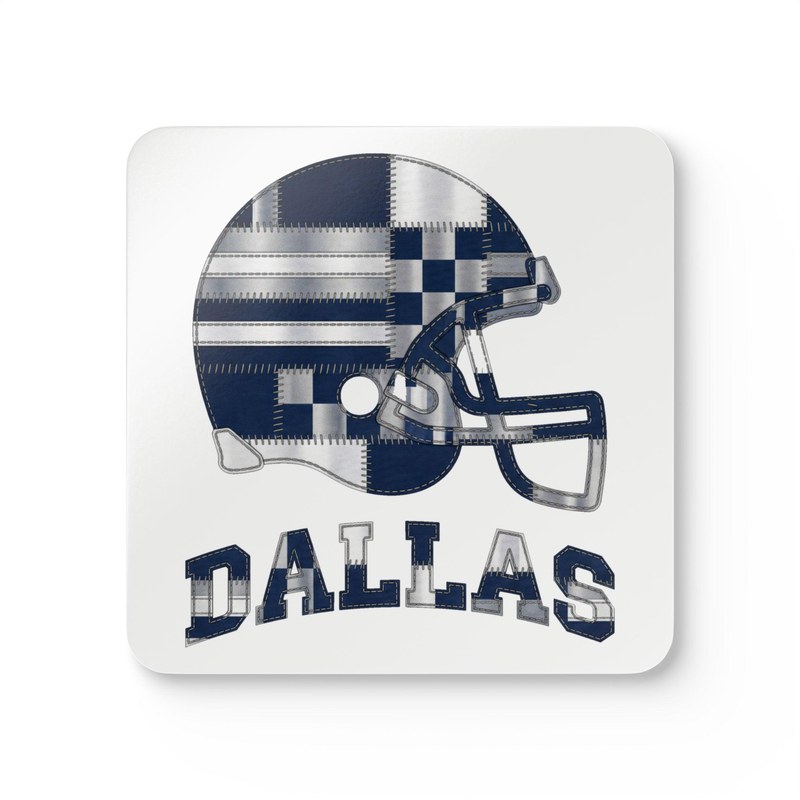 Dallas Vintage Crest Patchwork Coaster