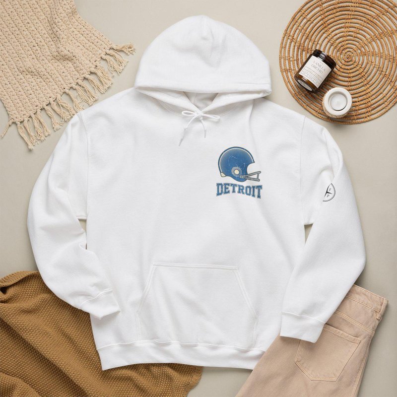 Detroit Vintage Crest Sport-Style Hoodie