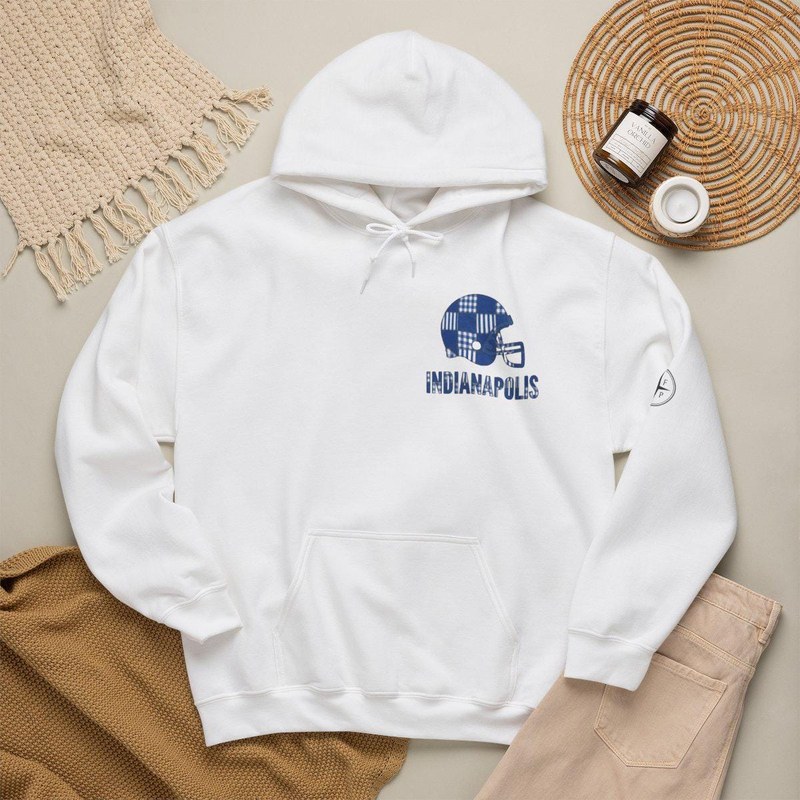 Indianapolis Vintage Crest Patchwork Hoodie