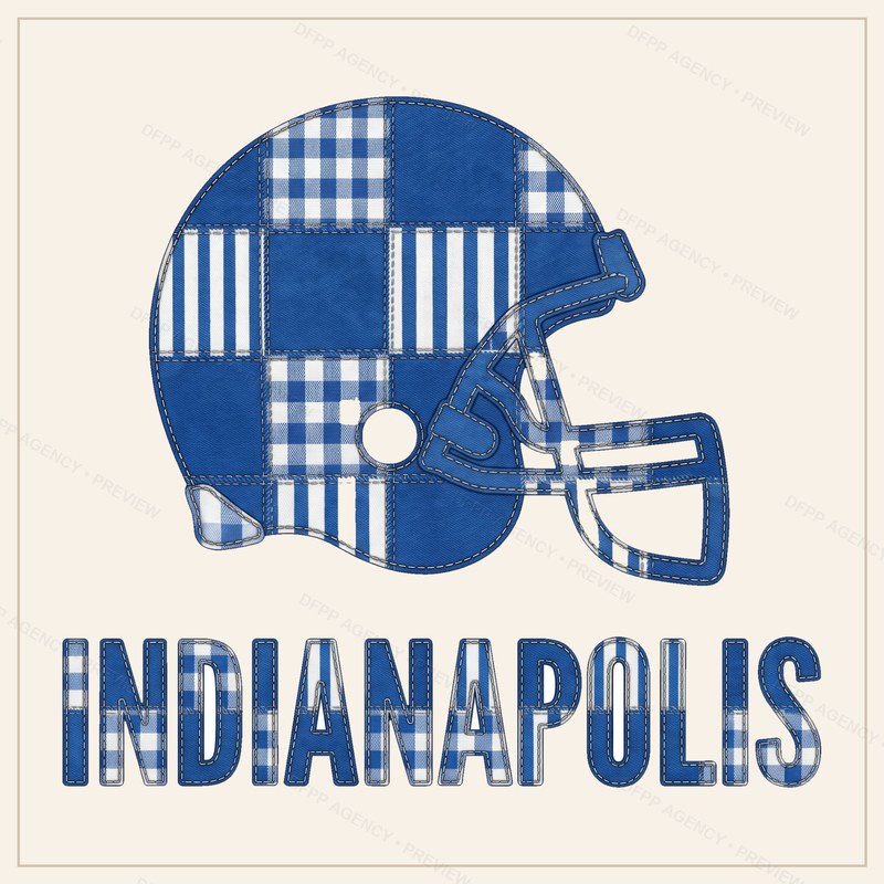 Indianapolis Vintage Crest Patchwork Digital Download