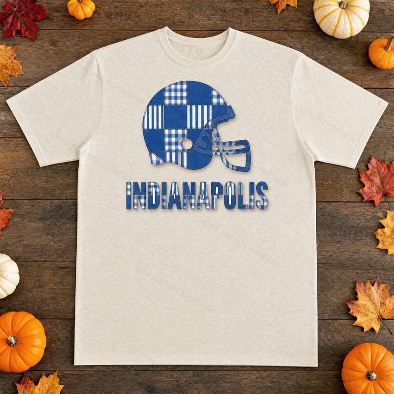 Indianapolis Vintage Crest Patchwork T-Shirt