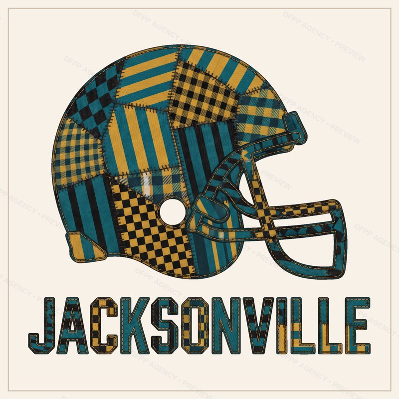 Jacksonville Vintage Crest Patchwork Digital Download