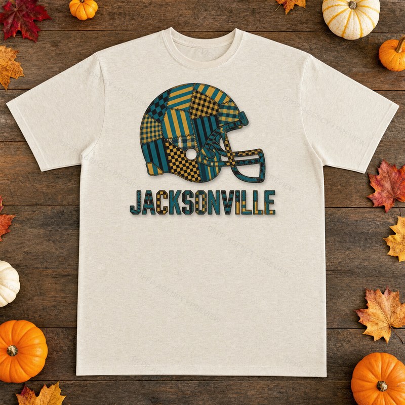 Jacksonville Vintage Crest Patchwork T-Shirt
