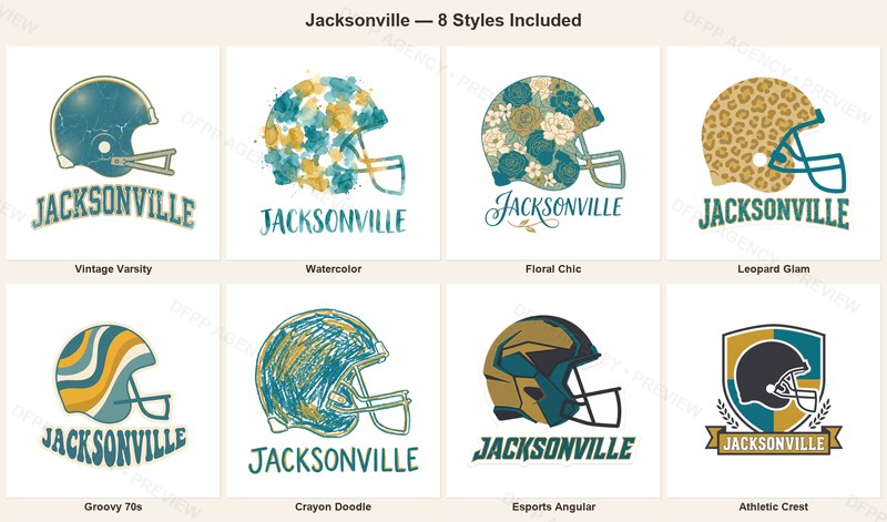 Jacksonville Vintage Crest Sport-Style Digital Bundle