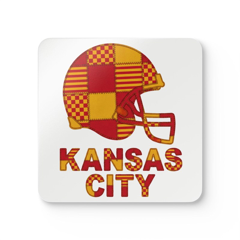 Kansas City Vintage Crest Patchwork Coaster