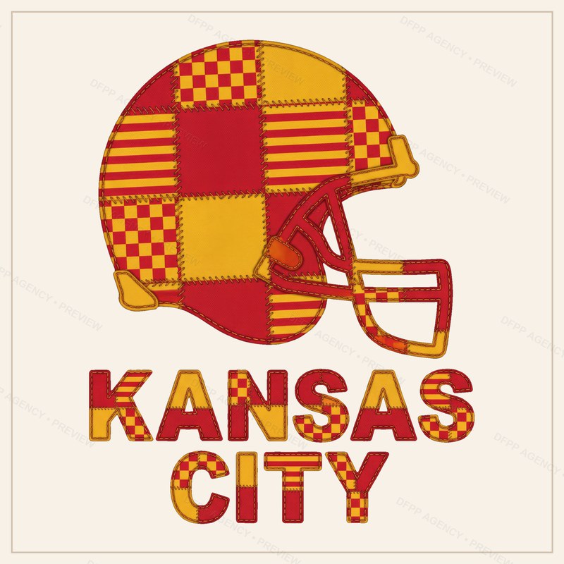 Kansas City Vintage Crest Patchwork Digital Download