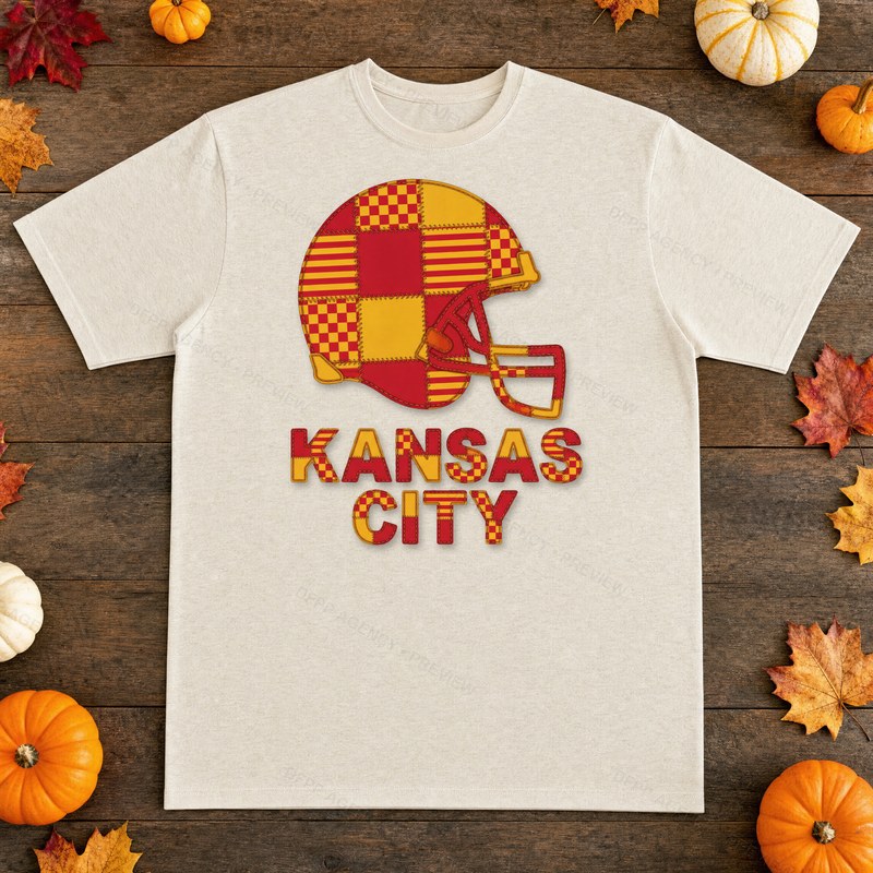 Kansas City Vintage Crest Patchwork T-Shirt