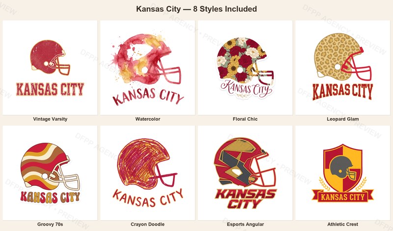 Kansas City Vintage Crest Sport-Style Digital Bundle