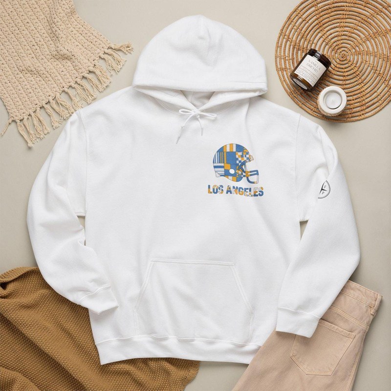 LA Chargers Vintage Crest Patchwork Hoodie
