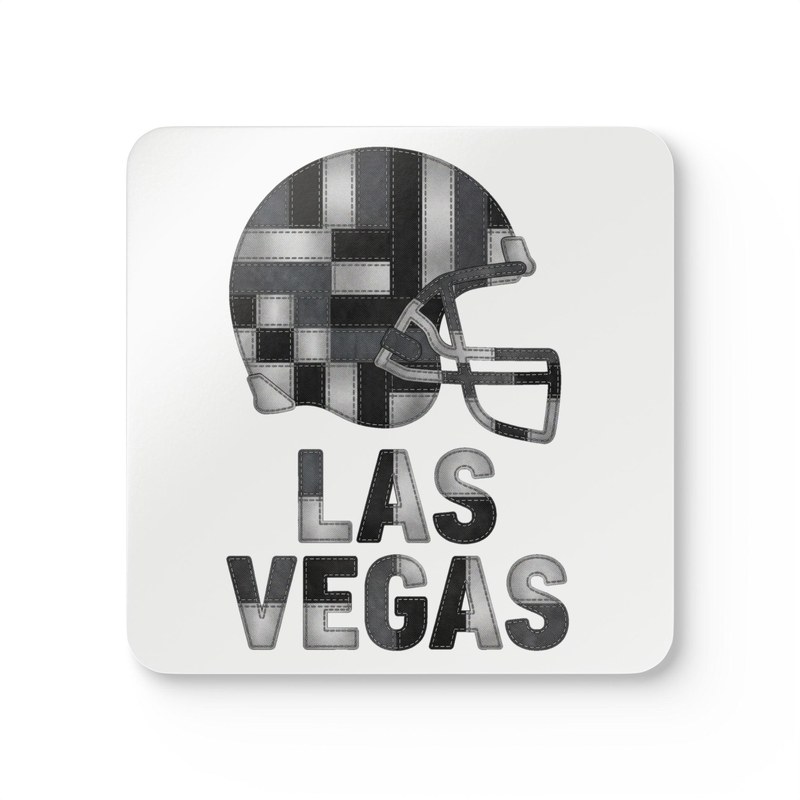 Las Vegas Vintage Crest Patchwork Coaster
