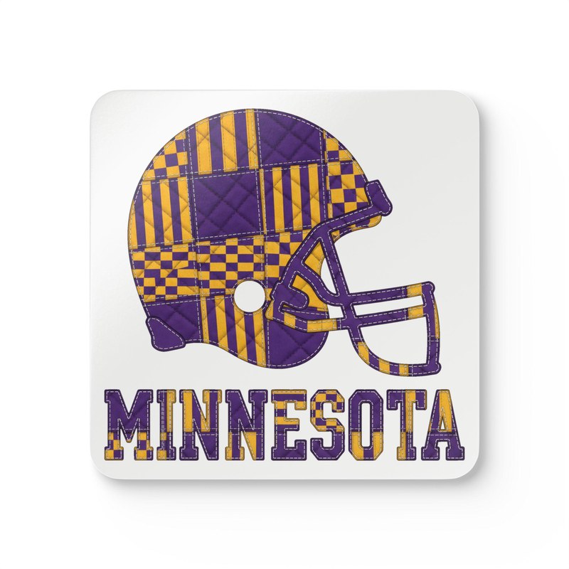 Minnesota Vintage Crest Patchwork Coaster