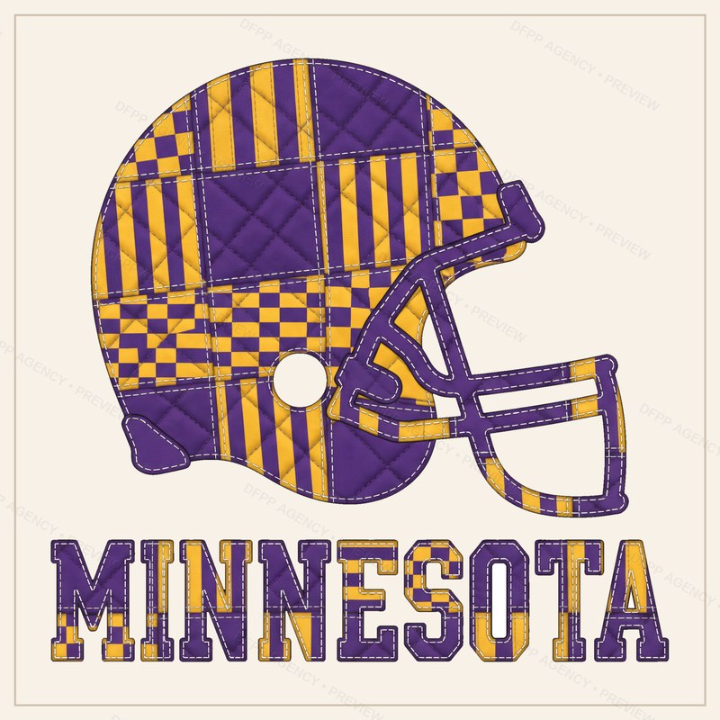 Minnesota Vintage Crest Patchwork Digital Download