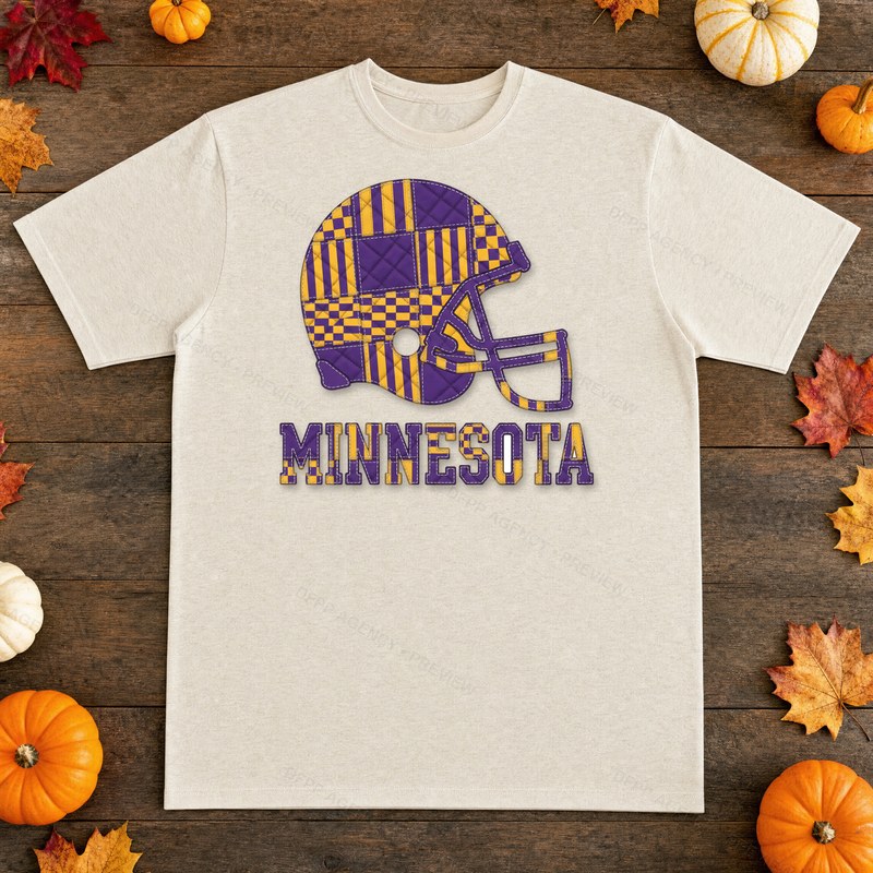 Minnesota Vintage Crest Patchwork T-Shirt