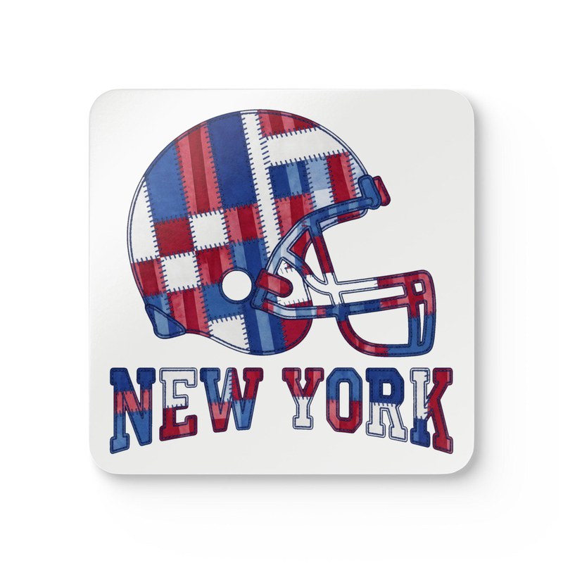 New England Vintage Crest Patchwork Coaster