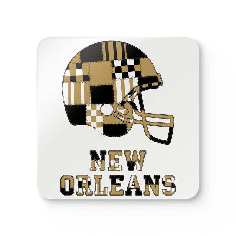New Orleans Vintage Crest Patchwork Coaster