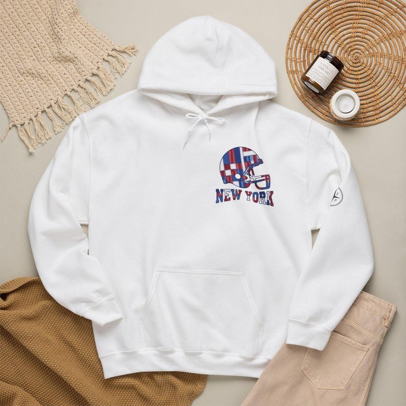 NY Giants Vintage Crest Patchwork Hoodie