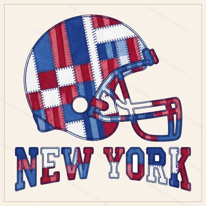 NY Giants Vintage Crest Patchwork Digital Download