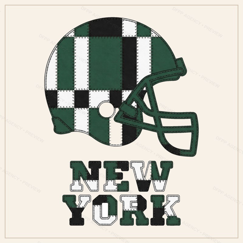 NY Jets Vintage Crest Patchwork Digital Download