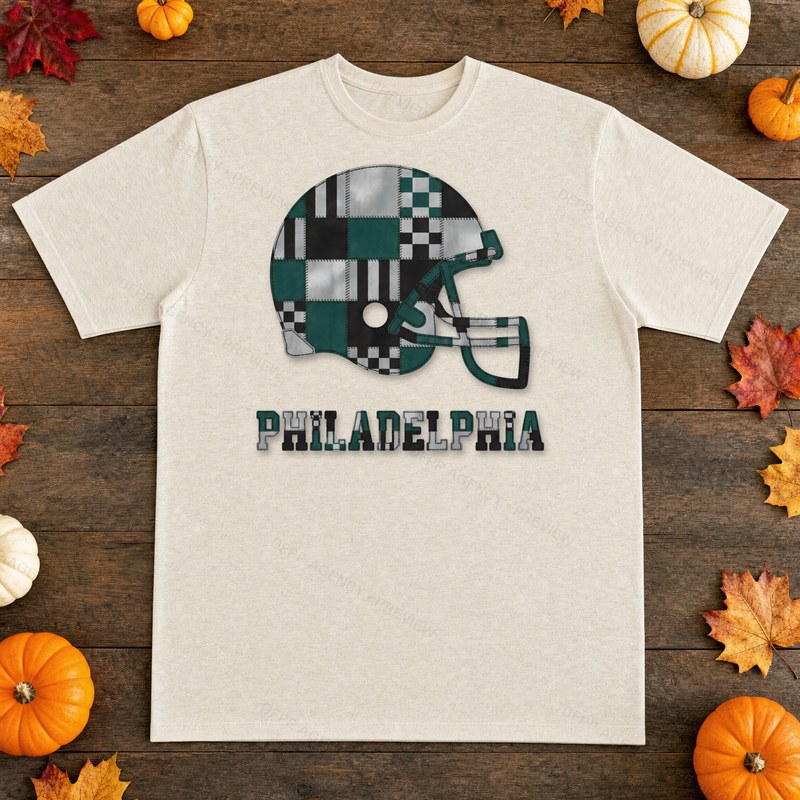 Philadelphia Vintage Crest Patchwork T-Shirt