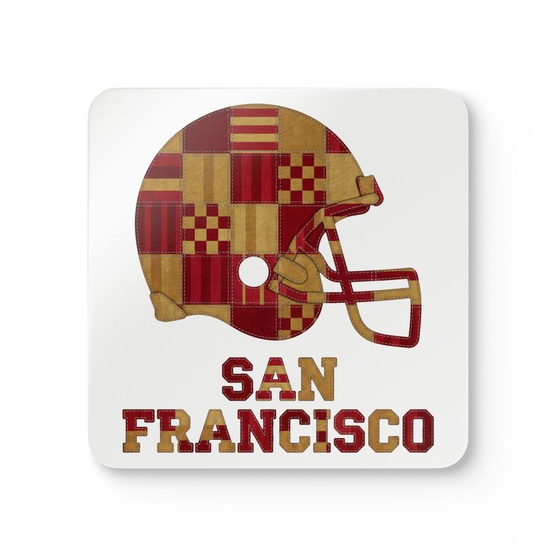San Francisco Vintage Crest Patchwork Coaster