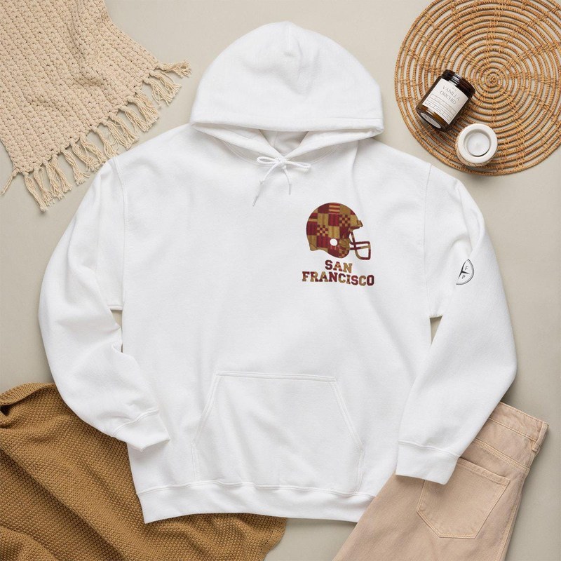 San Francisco Vintage Crest Patchwork Hoodie