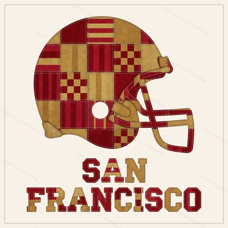 San Francisco Vintage Crest Patchwork Digital Download