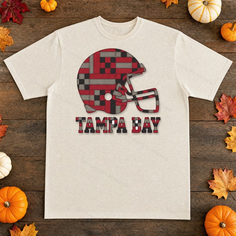 Tampa Bay Vintage Crest Patchwork T-Shirt