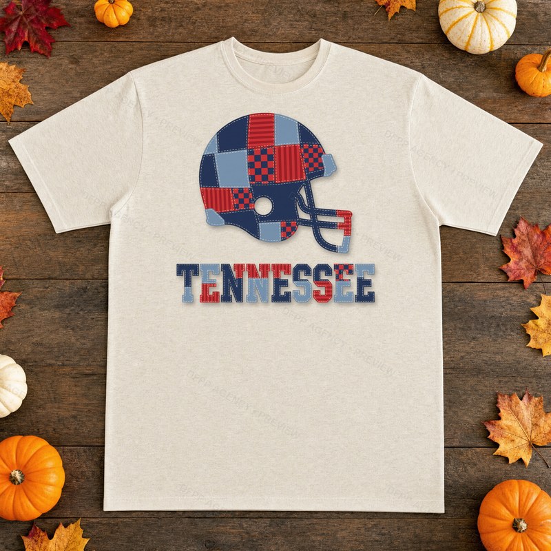 Tennessee Vintage Crest Patchwork T-Shirt