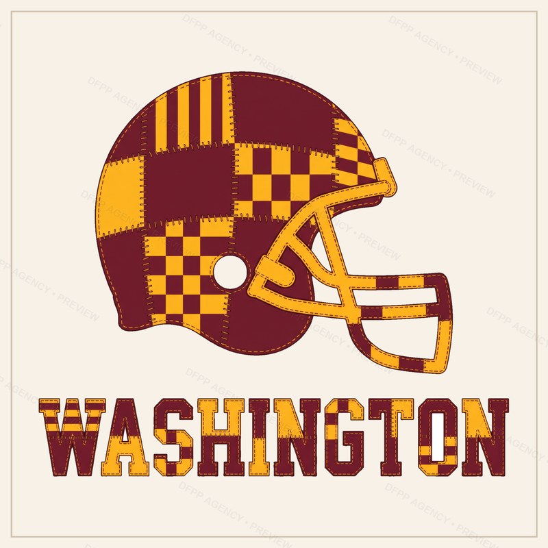 Washington Vintage Crest Patchwork Digital Download