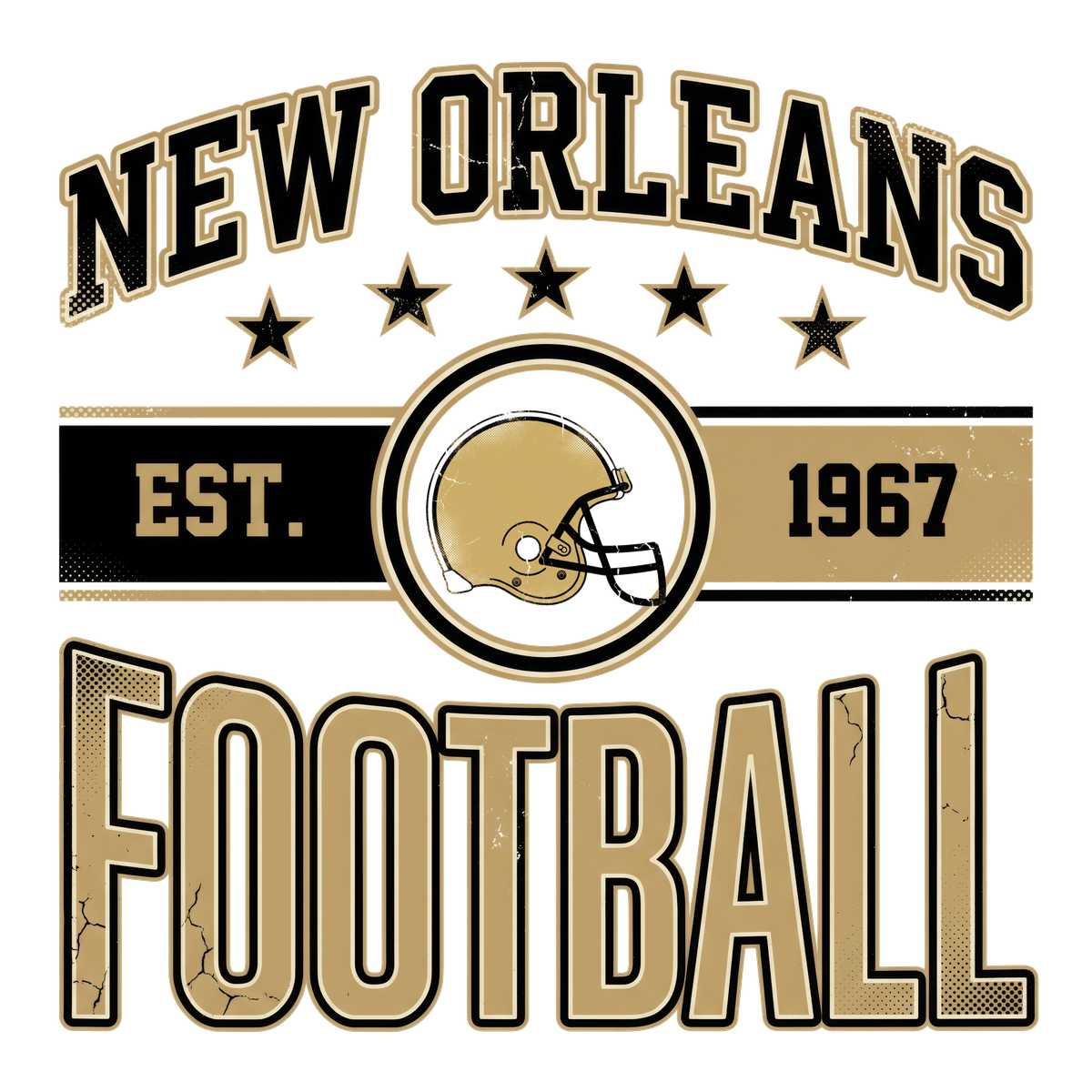 New Orleans Vintage Crest design
