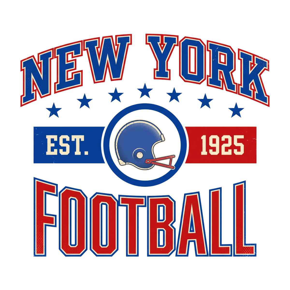 NY Giants Vintage Crest design